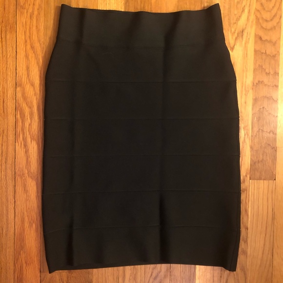 BCBG MaxAzria Black Bandage Skirt - Picture 2 of 3